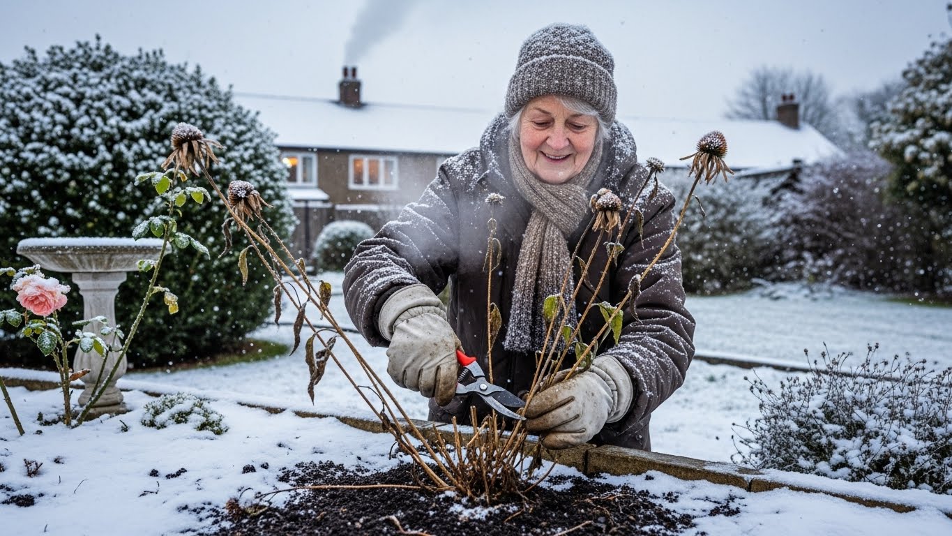Pruning perennials in December